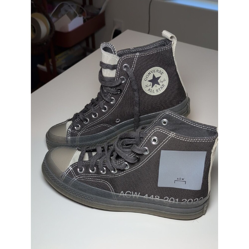 Converse x A-COLD-WALL* Dark Gray High-Top Canvas Sneakers